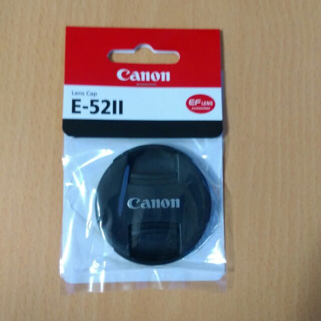 送蔡司拭鏡紙1包 Canon E-52II 原廠鏡頭蓋 可用 EF 50mm EF-M 18-55MM 55-200MM