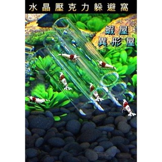 水晶壓克力躲避屋 躲避屋 繁殖屋 繁殖甕 躲避甕 產卵洞 蝦屋 蝦窩 適用 米蝦 水晶蝦 異形 異型