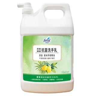 贈抗菌皂 花仙子茶樹抗菌檸檬洗手乳300g/加侖桶