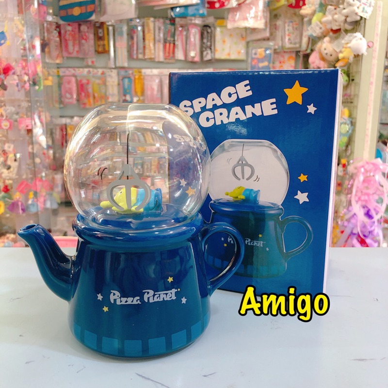 日本 迪士尼 玩具總動員 三眼怪 比薩星球 下午茶 立體 造型 茶壺 濾網壺 泡茶壺 造型茶壺 可泡茶 禮物