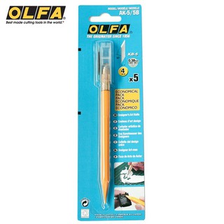 耀您館★日本OLFA專業筆刀等距刻線刀雕刻刀切割刀AK-5/5B(含5片KB-5替刃;同216BSY)適模型公仔刻線工具