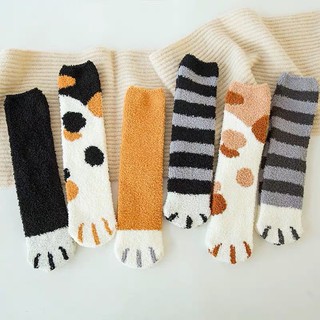 襪子 保暖襪 厚襪子 貓咪襪 襪子 珊瑚絨