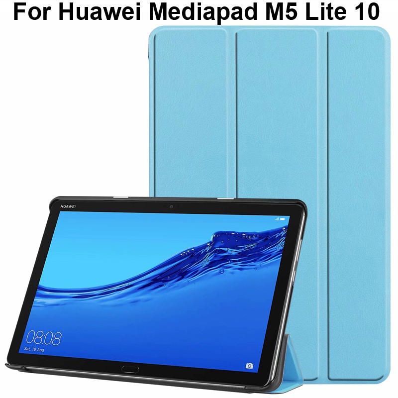 適用於華為 Mediapad M5 Lite 10 10.1 英寸可愛保護套 M5lite10 保護套商務支架保護套