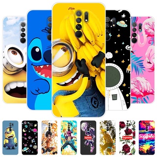 XIAOMI Redmi 9 小米 Poco M2 印花手機殼時尚風格彩繪手機殼 TPU 矽膠軟殼
