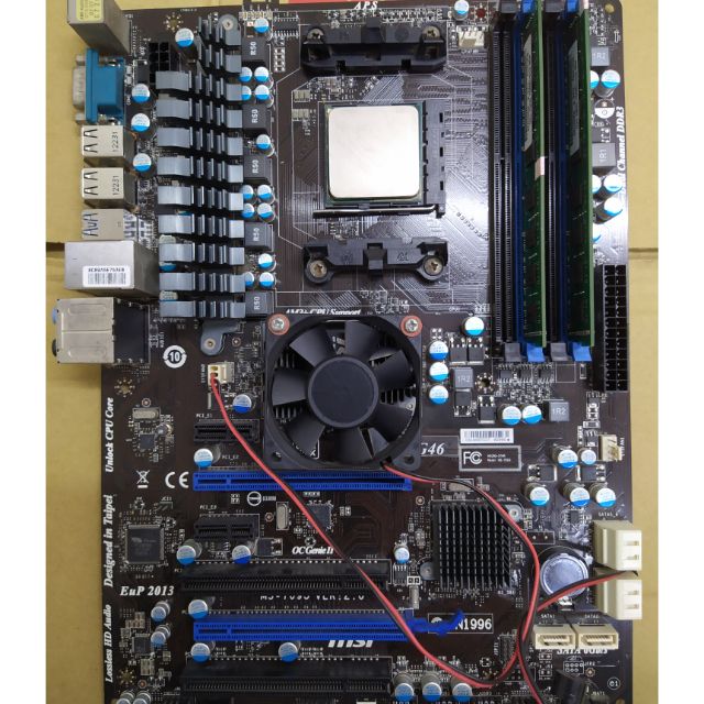 MSI 微星 970A-G46主機板+FX-8350/附擋板/FX/USB3/DDR3+8G記憶體 良品 