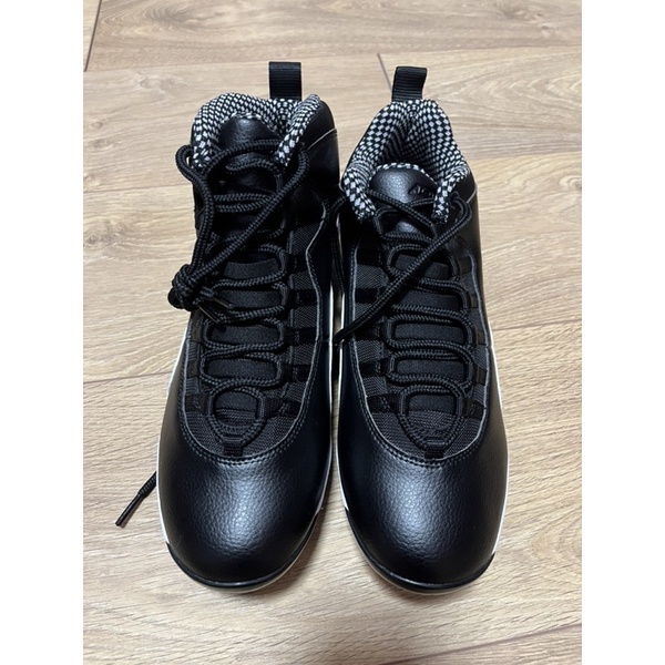 Nike棒球釘鞋 皮 黑色 格紋內裡 Jordan US10 28cm
