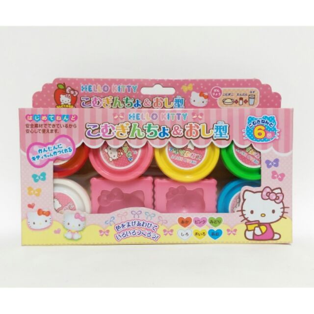 日本銀鳥 GINCHO 無毒小麥黏土 6色+2款 Hello kitty 壓模 檢驗合格