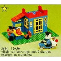 公主樂糕殿 LEGO 樂高 絕版 1984年 3664 Police Station  Fabuland系列