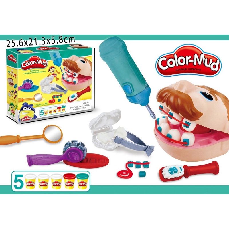 培樂多 Play-Doh 天才小牙醫 牙醫 辦家家酒 黏土玩具 彩泥 孩之寶玩具《安娜貝爾》
