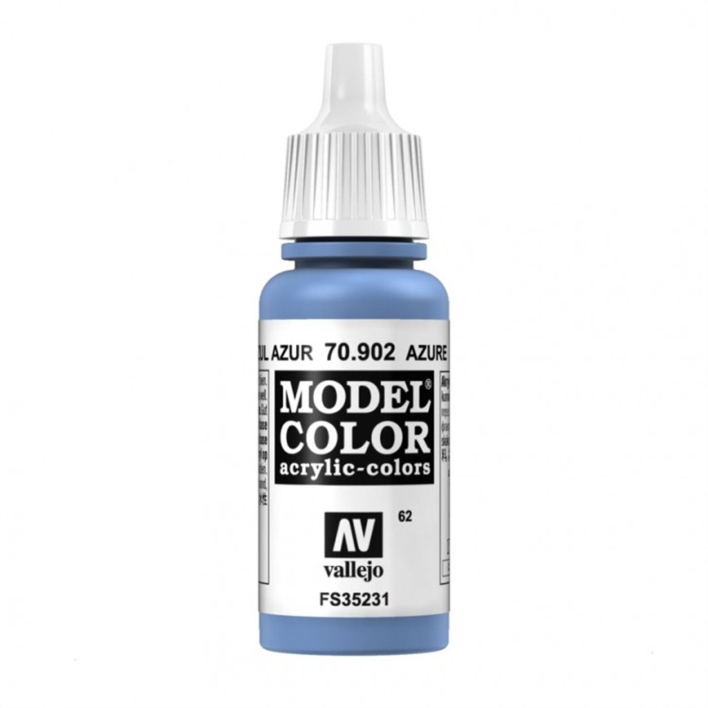 Acrylicos Vallejo 模型色彩 Model Color 062 70902 碧藍色 17ml
