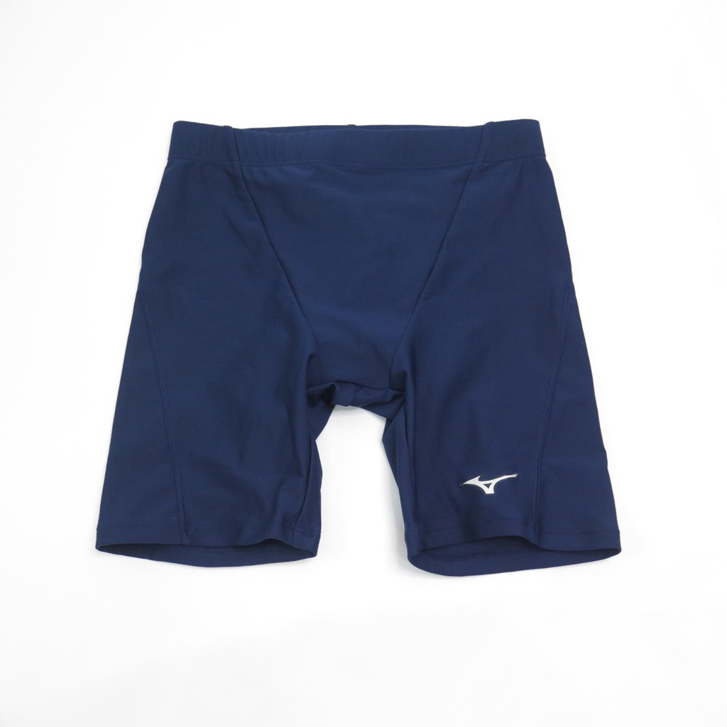 MIZUNO 男款 BASIC 四角泳褲 素色泳褲 N2MB1A01- 藍色 黑色【iSport商城】