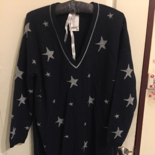 Gozo 星星長版上衣（有厚度）也可以當洋裝 (二手)