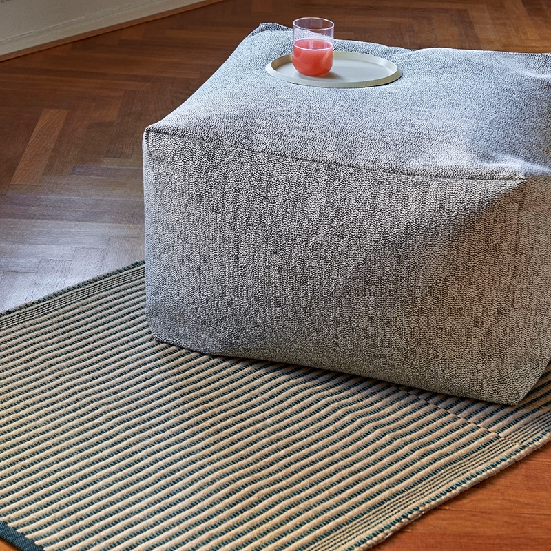 ~熱銷~新款丹麥HAY Tapis 地毯 天然黃麻棉花混織地毯印度舒適柔軟簡約防滑