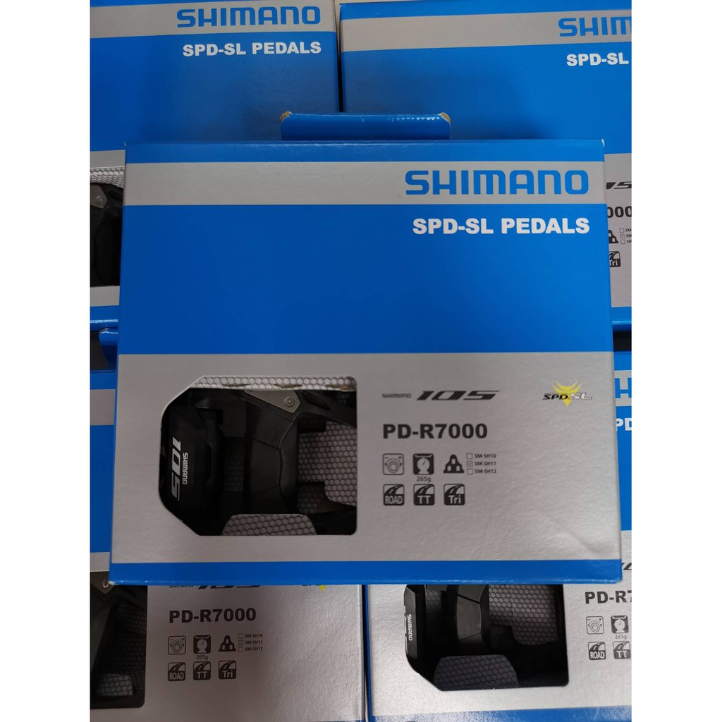 快速出貨 現貨 Shimano PD-R7000 105 公路車卡踏+SH11黃色扣片1組