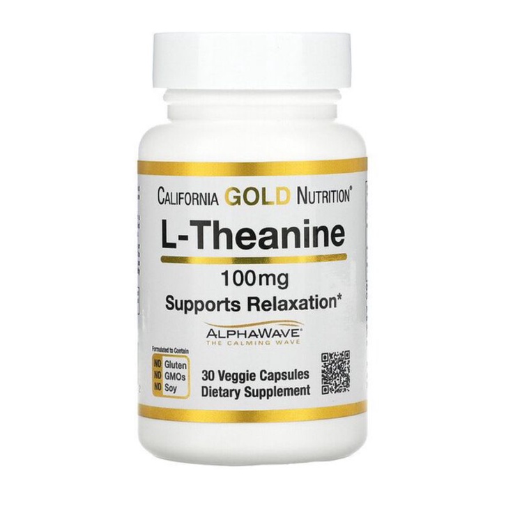 +樂活態度+  L-Theanine L-茶氨酸，AlphaWave，200 毫克，60 粒膠囊