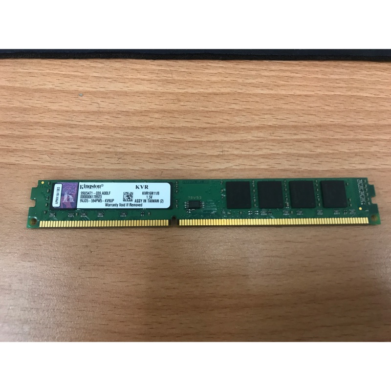 金士頓 DDR3 1600 8G 桌上型電腦 記憶體 中古 二手 Kingston 雙面晶片