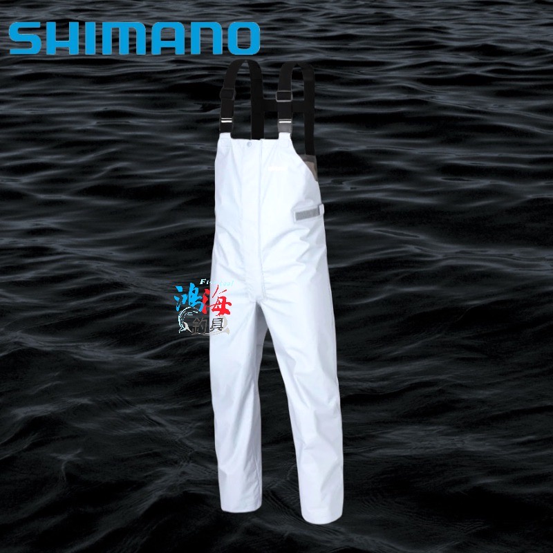 《SHIMANO》22 RA-302V 炭灰色船釣防水吊帶褲 中壢鴻海釣具館