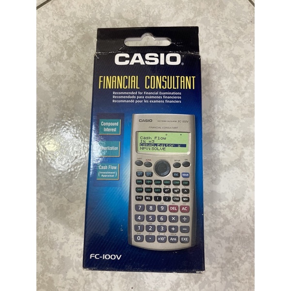 Casio卡西歐 財務型計算機( FC-100V) 國考專用計算機 國考專用財務計算機 FC100V
