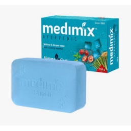 ✨國際品牌📦度MEDIMIX 藍寶石沁涼美肌皂125g(岩蘭草&amp;葡萄籽) #VK