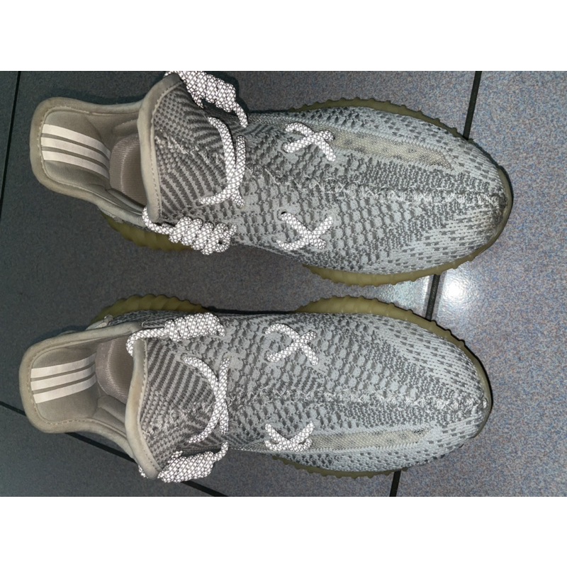 二手 椰子 yeezy boost 350 白天使 滿天星 亮亮 鞋帶反光 黃金尺寸24.5cm us6.5