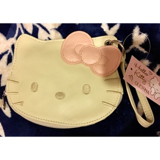 Sanrio Hello Kitty*Questina限定Kitty臉型收納包/手拿包