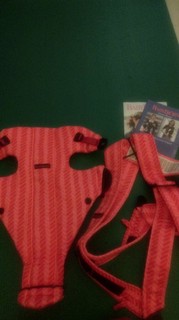 (二手如新 保證真品) 可刷卡 瑞典 Baby Bjorn 嬰童 背巾 橘紅色 緹花 透氣 北歐 限量版