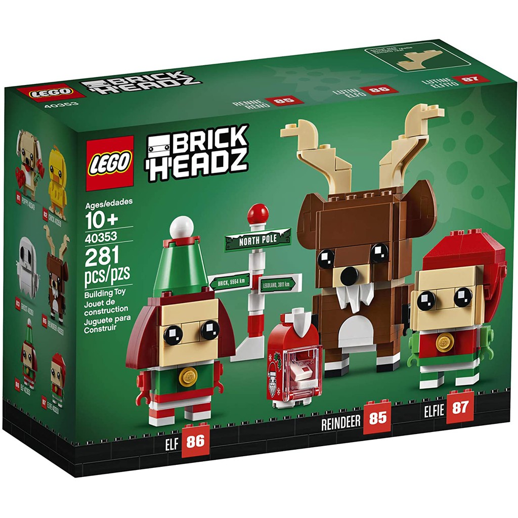 【翰維貿易】 免運費 全新 現貨 樂高 LEGO 40353 Brickheadz 大頭系列 馴鹿與聖誕精靈