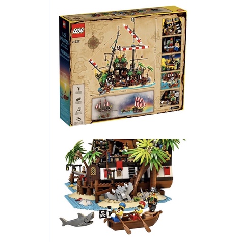 樂高 LEGO IDEAS系列 21322 梭魚灣海盜 2545pcs 海盜島
