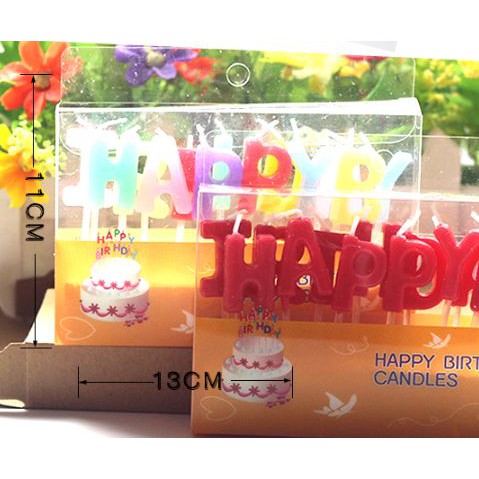 生日蠟燭字母蠟燭第三代HAPPY BIRTHDAY生日英文聚會蠟燭彩盒裝消費滿一百元不包含運費