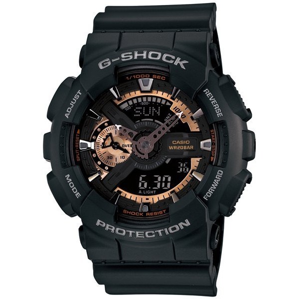CASIO卡西歐G-SHOCK 視覺層次男性專屬新潮流時尚概念錶GA-110RG-1A (110 RG 7)-51mm