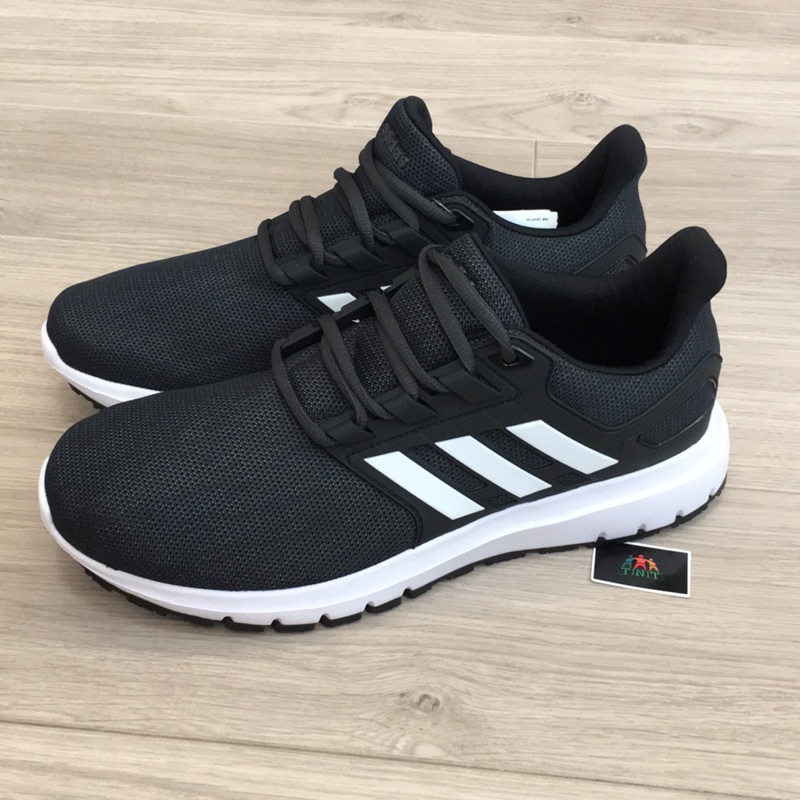 《TNT》ADIDAS ENERGY CLOUD 2 男 耐磨 記憶鞋墊 工作鞋 慢跑鞋 黑白 B44750