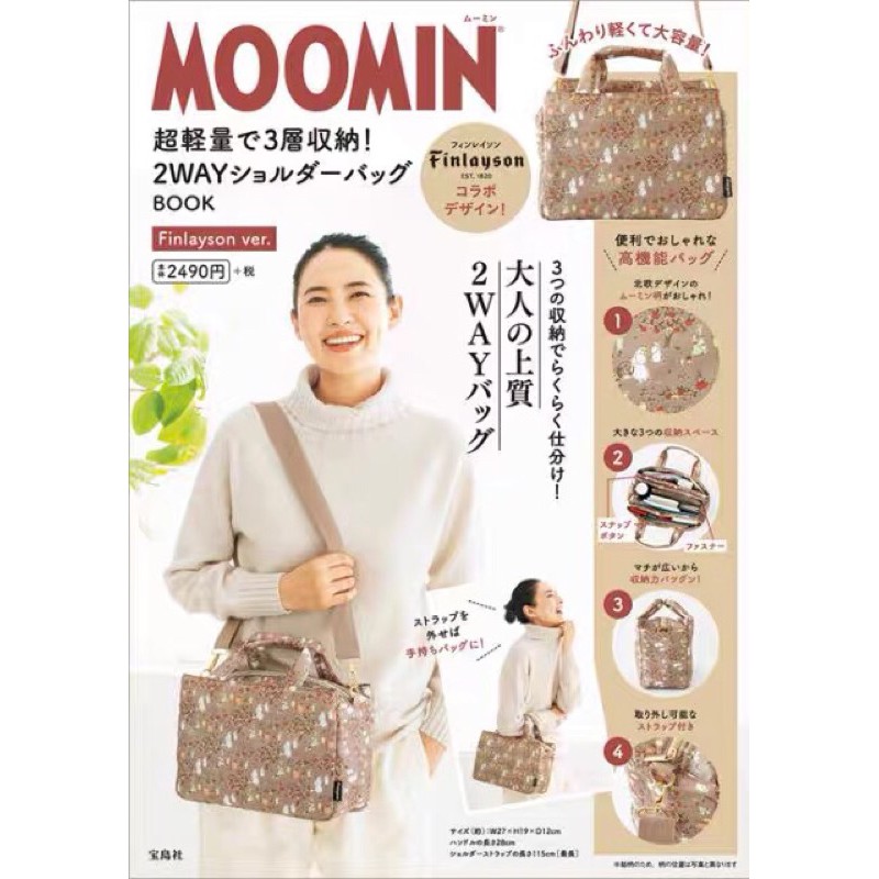 日雜附錄 Moomin 嚕嚕米 側背包 肩背包 通勤包 手提包 2用包