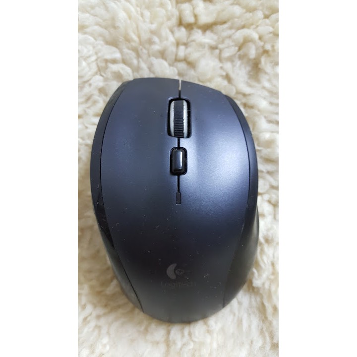 Logitech 羅技m705無線雷射滑鼠unifying 人體工學馬拉松滑鼠2 4g 超省電雷射追蹤定位 蝦皮購物
