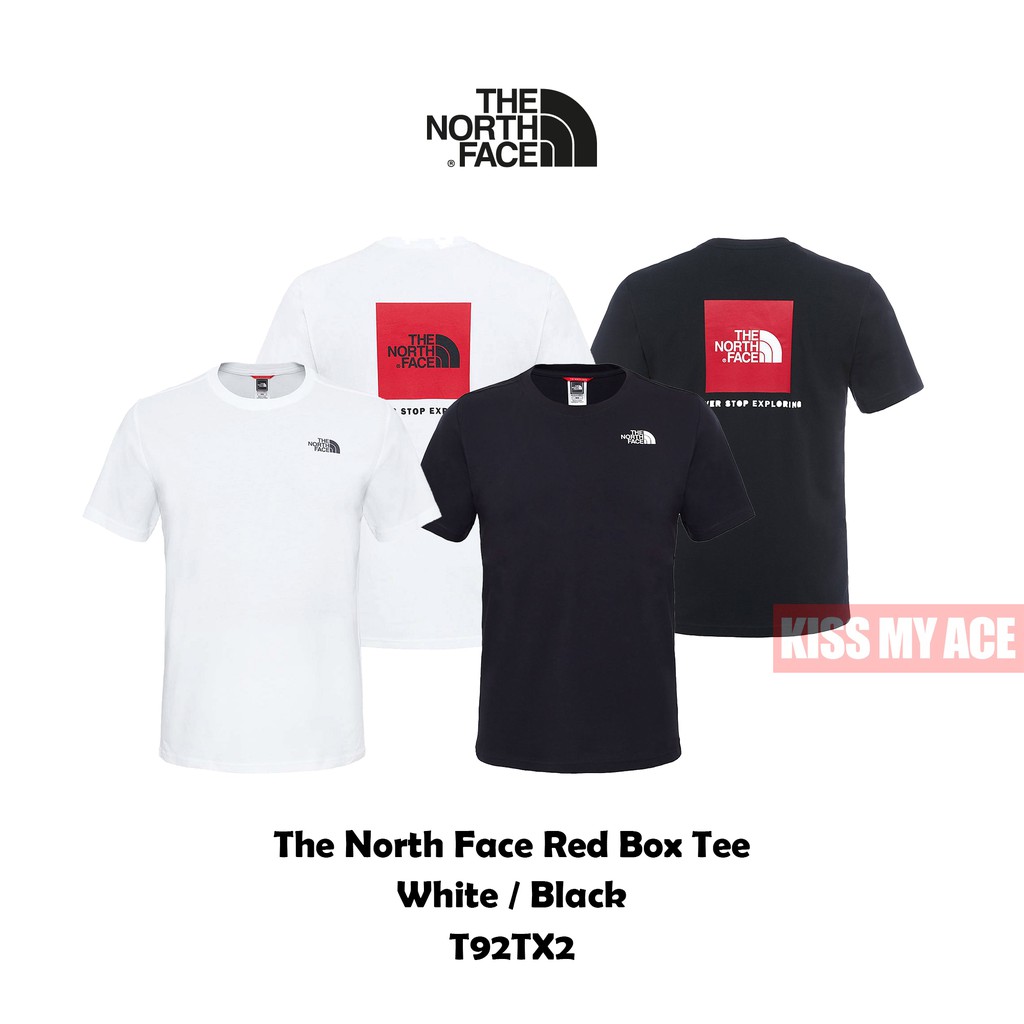 the north face box logo tee