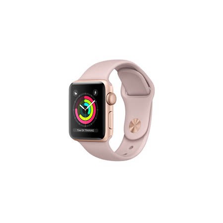 Apple Watch S3 GPS 金色 鋁金屬錶殼搭配粉沙色運動型錶帶 38mm (MQKW2TA/A )