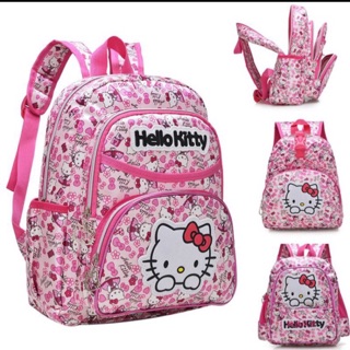 Hello kitty 減壓防水雙肩後背包 書包 休閒後背包 媽媽包 親子包 登機後背包 包包