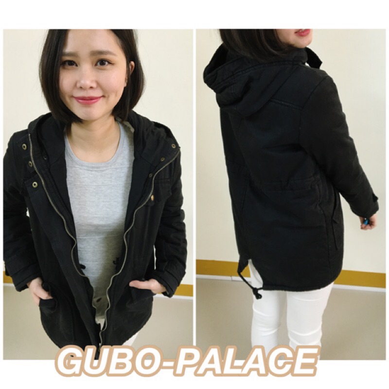 GUBO-PALACE【春款X現貨】黑色率性實用百搭風衣外套