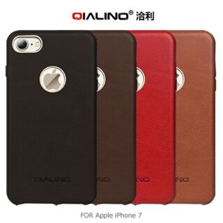--庫米--QIALINO 洽利 Apple iPhone 7 真皮背套 保護殼 保護套