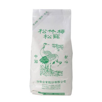 台灣 洽發   松鶴 中筋麵粉 1kg原裝包 (夾鏈袋厚包裝)