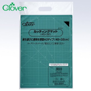 又敗家 日本Clover可樂牌拼布裁縫工作墊A3切割墊板57-643自癒桌墊(45x32公分/方眼輔助線角度線)裁切布墊