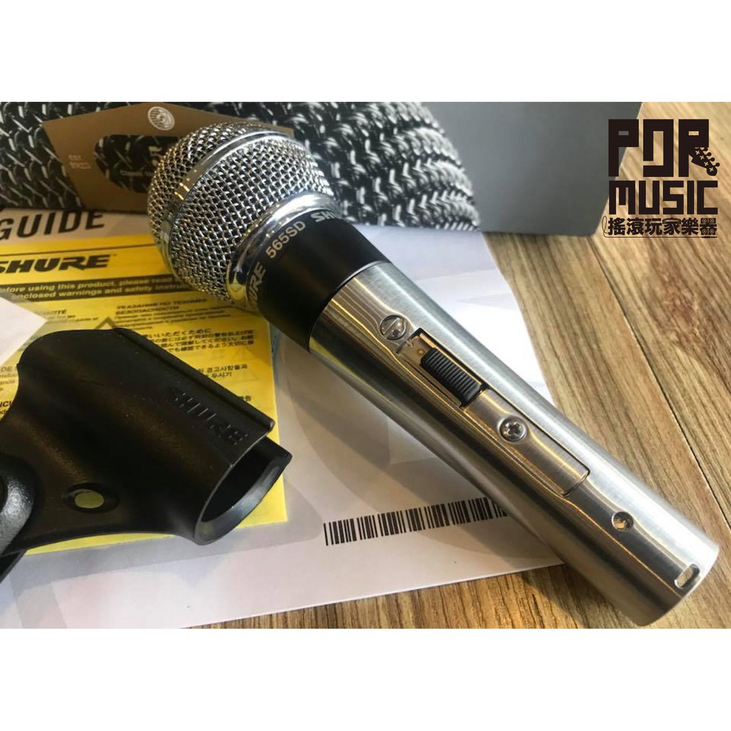 【搖滾玩家樂器】全新 免運 SHURE 565SD 動圈式麥克風 專業 人聲 錄音 舞台演出 565 SD