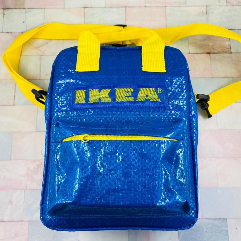 【現貨】創意ikea 手作創意包 24小時出貨 雙夾層方形手提側背包 側背包 小方包 包包 創意 手作
