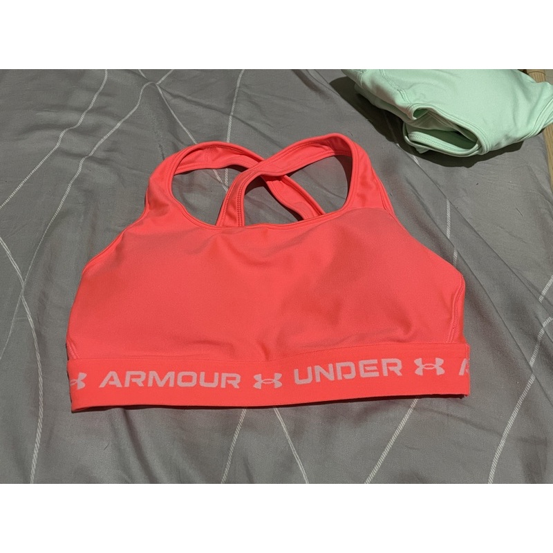 全新- UA (Under Armour) 女 Crossback中衝擊運動內衣_1361034-001（M號）
