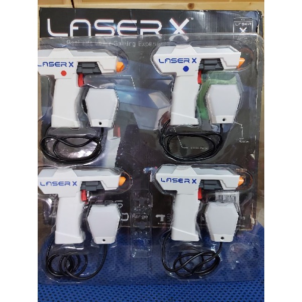 Laser X Micro Blasters 雷射槍4人對戰組合 可多人對戰同時遊戲 互動玩具槍 射程30米 二手商品