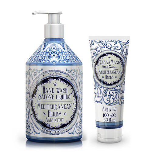 Momo小屋 Rudy 陶瓷系列 地中海藥草洗手液 護手霜 蝦皮購物