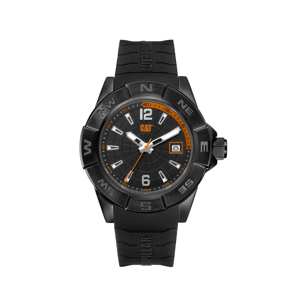 【CAT Watch】方位錶圈設計潮流橡膠腕錶-個性黑x橘/AF.161.21.134/台灣總代理公司貨享半年保固