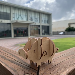 【全館現貨】卷木森活館【豬隊友】DIY 組裝 木製玩具 模型 動手做 兒童玩具 辦公室