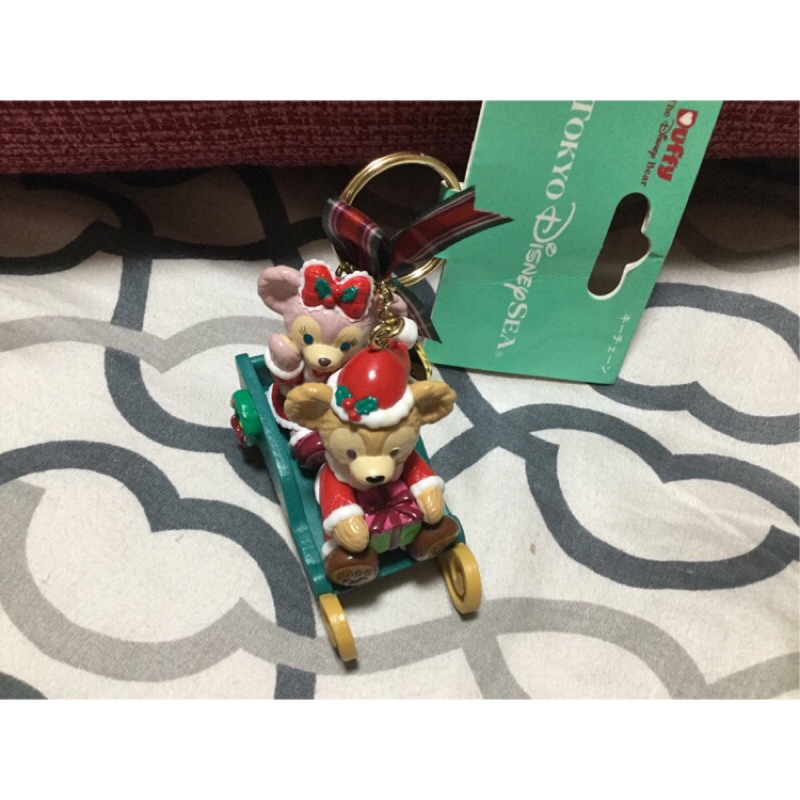 日本廸士尼海洋樂園達菲熊家族 達飛聖誕節鑰匙圈吊飾