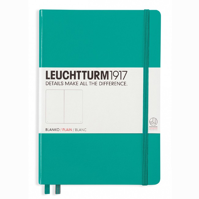 LEUCHTTURM1917 筆記本/ Medium/ Emerald/ Plain eslite誠品