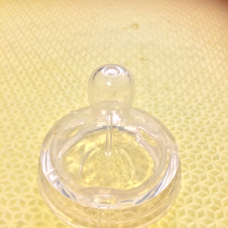 AVENT寬口玻璃奶瓶一字孔可調節奶量奶嘴
